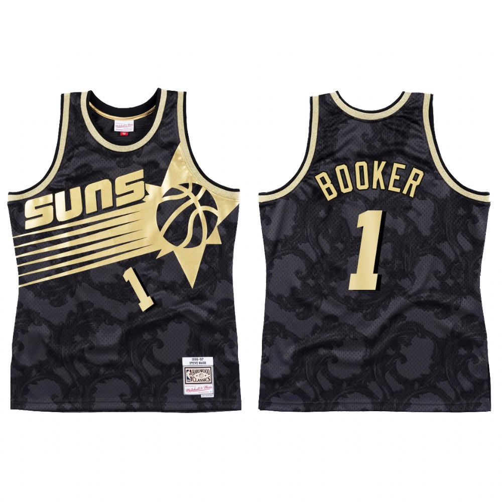 Phoenix Suns Devin Booker 1 Hwc Jersey Men's Black Toile