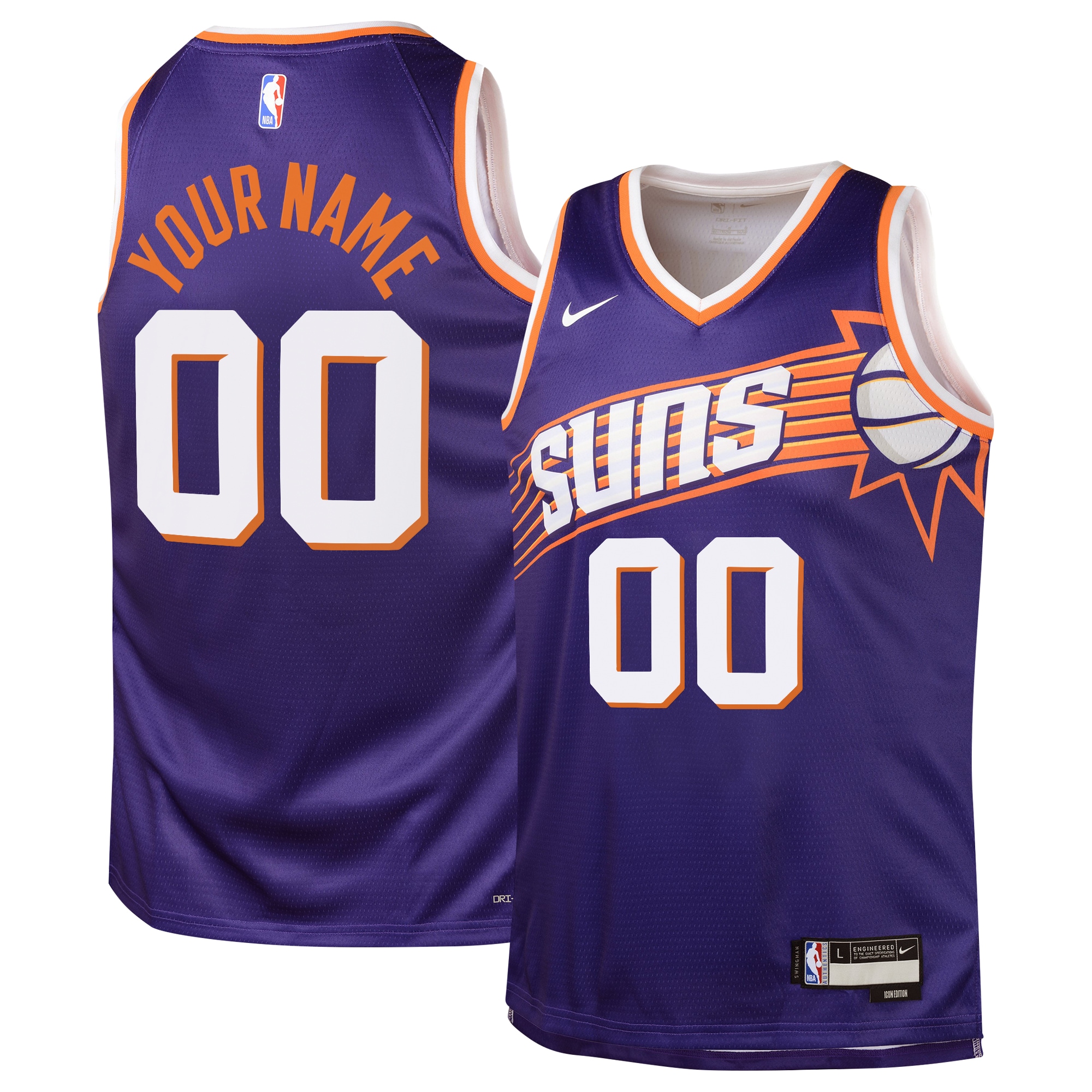 Phoenix Suns Icon Swingman Jersey - Custom - Youth