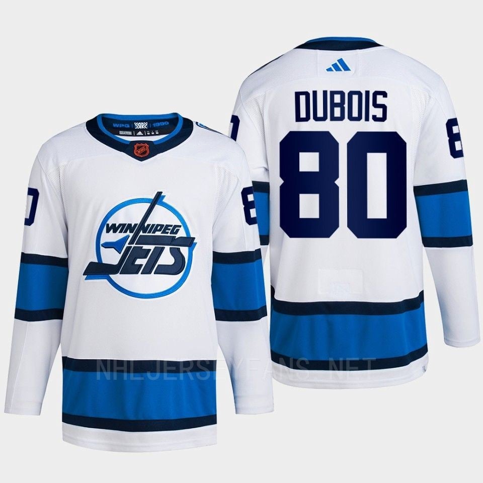 Pierre-luc Dubois 80 Reverse Retro 2.0 2022 Winnipeg Jets White Jersey Primegreen