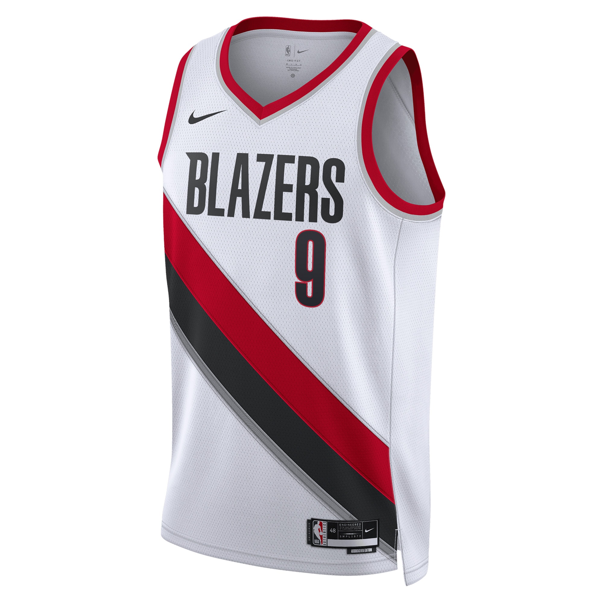 Portland Trail Blazers Association Edition Swingman Jersey - White - Jerami Grant - Unisex