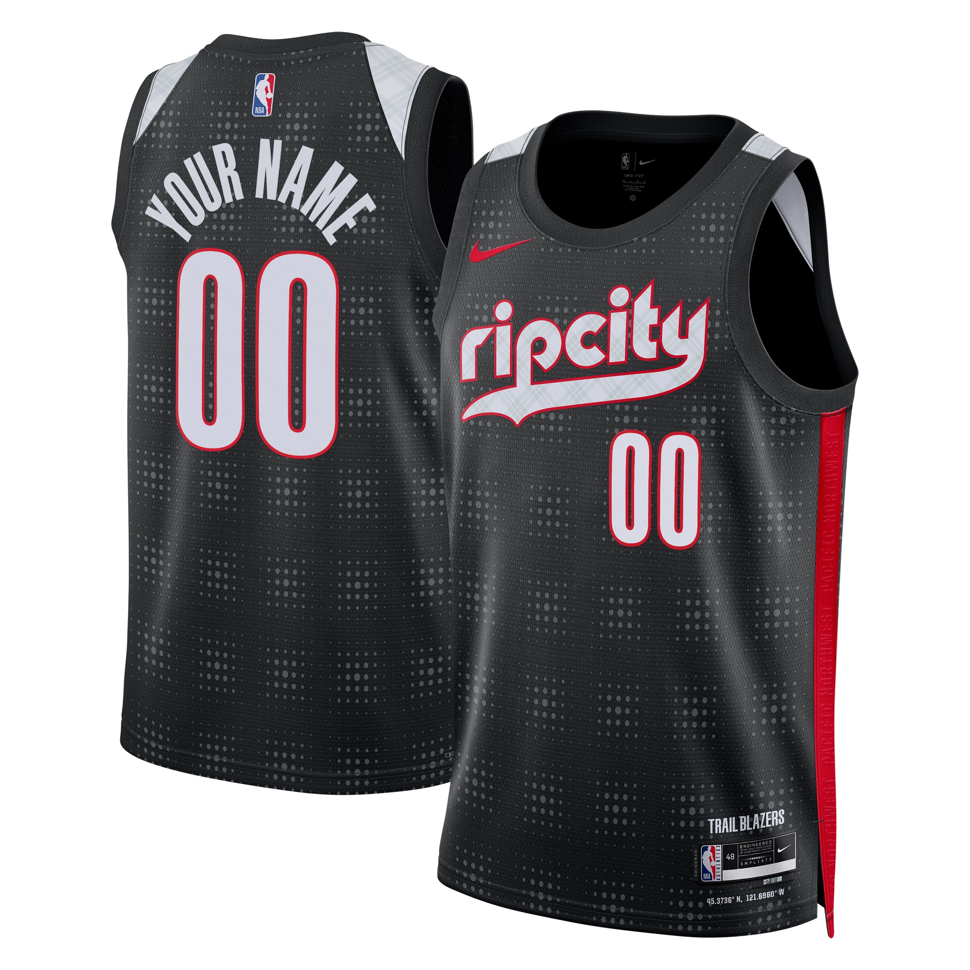 Portland Trail Blazers City Edition Swingman Jersey 2024 - Custom - Unisex