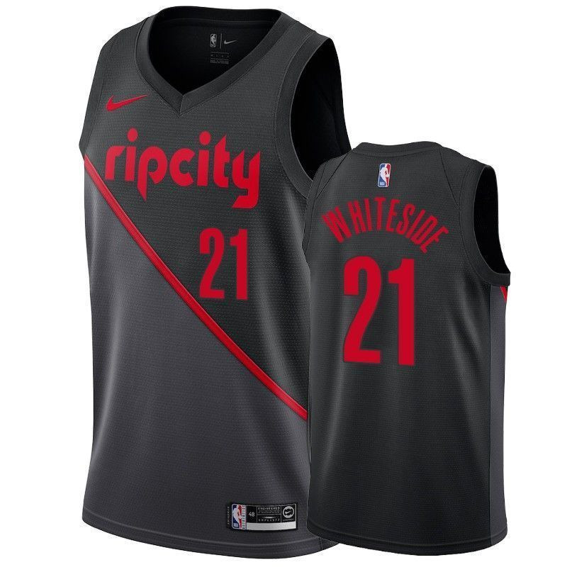 Portland Trail Blazers Hassan Whiteside 21 City Men's Jersey