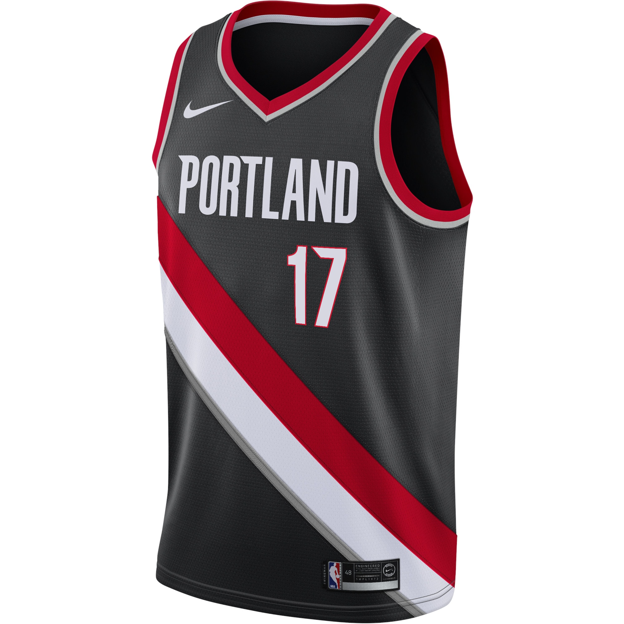 Portland Trail Blazers Icon Edition Swingman Jersey - Black - Shaedon Sharpe - Youth