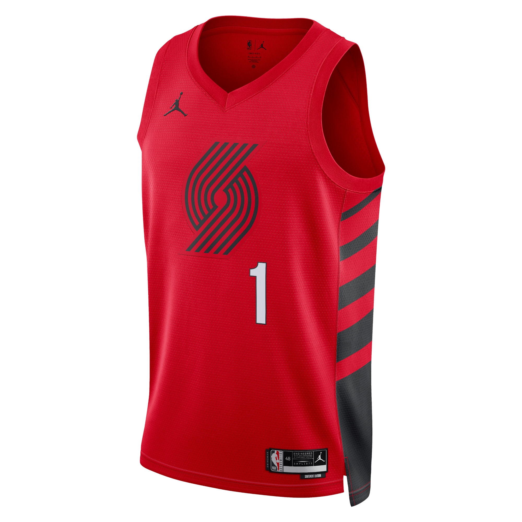 Portland Trail Blazers Jordan Statement Edition Swingman Jersey - Red - Anfernee Simons - Unisex