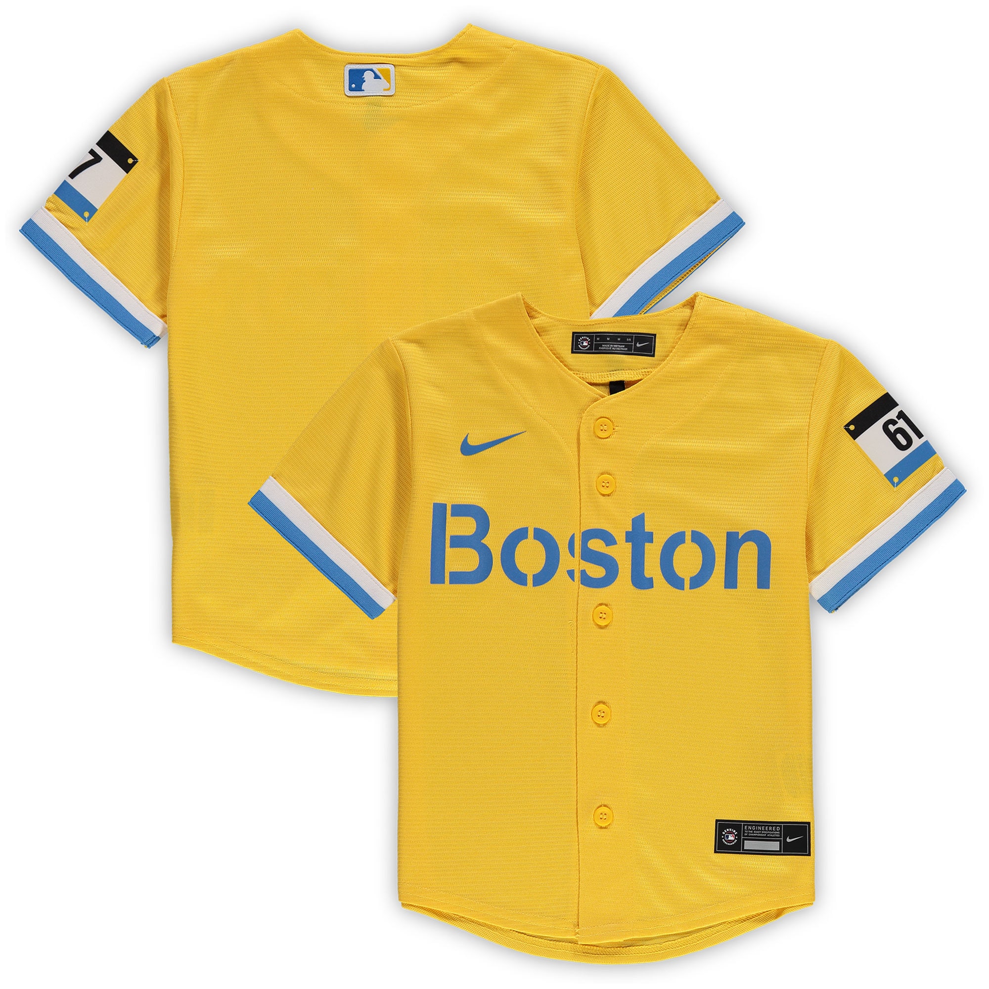 Preschool Boston Red Sox Gold Mlb City Connect Team Jersey