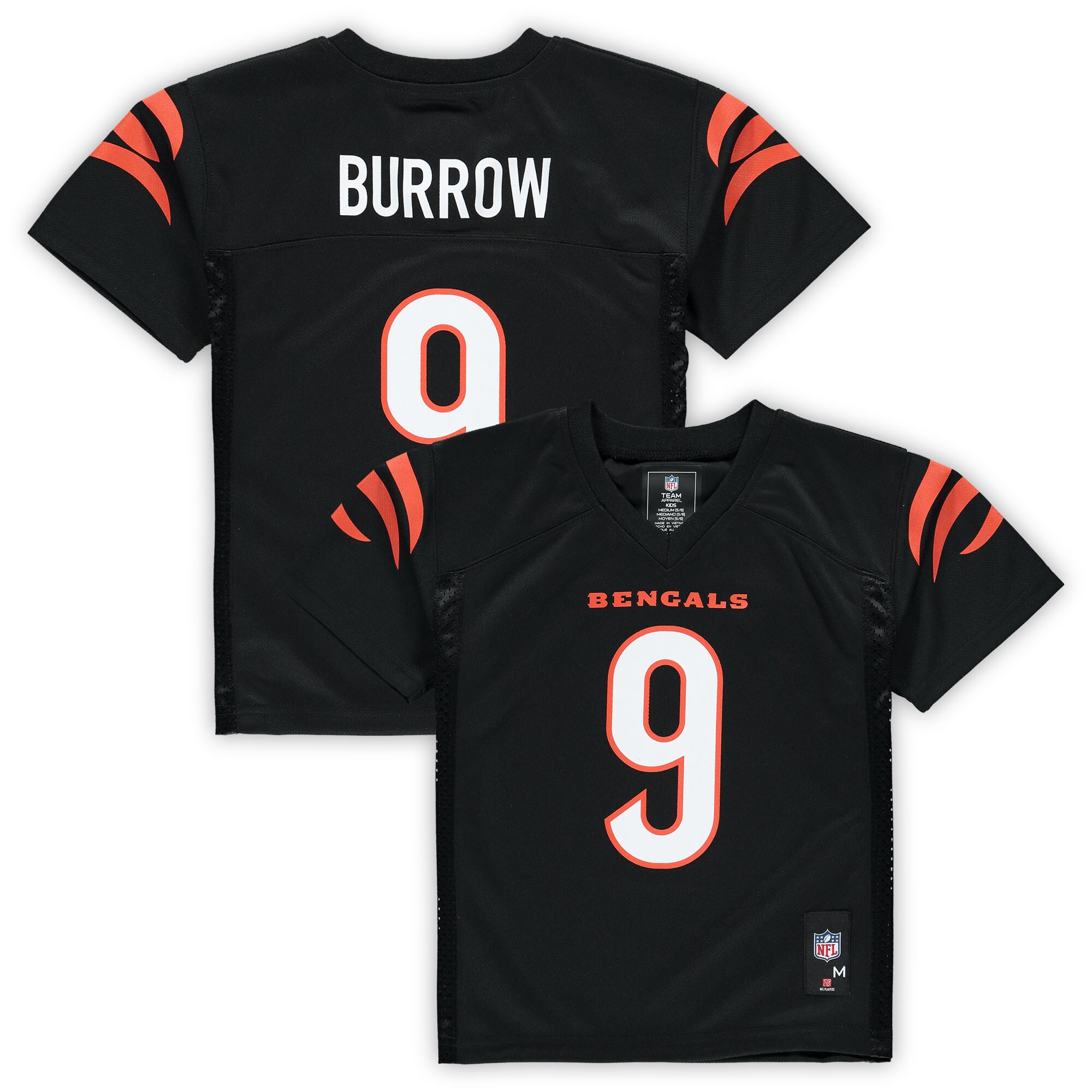 Preschool Cincinnati Bengals Joe Burrow Black Player Jersey Js4336