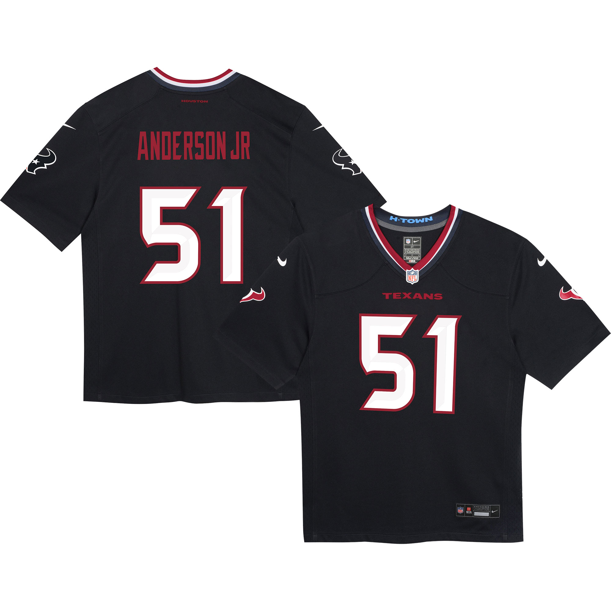 Preschool Houston Texans Will Anderson Jr. Navy Game Jersey Js7596