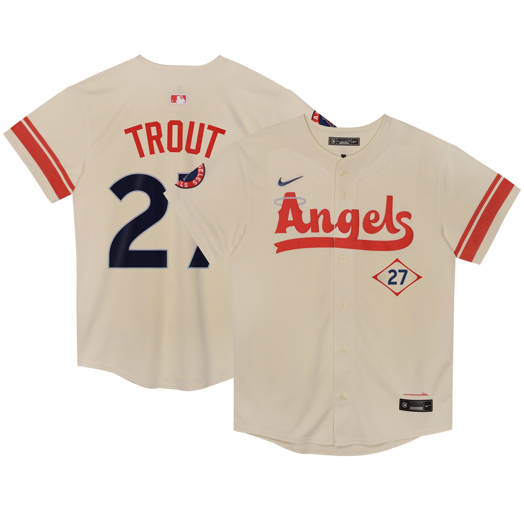 Preschool Los Angeles Angels Mike Trout Cream City Connect Limited Player Jersey