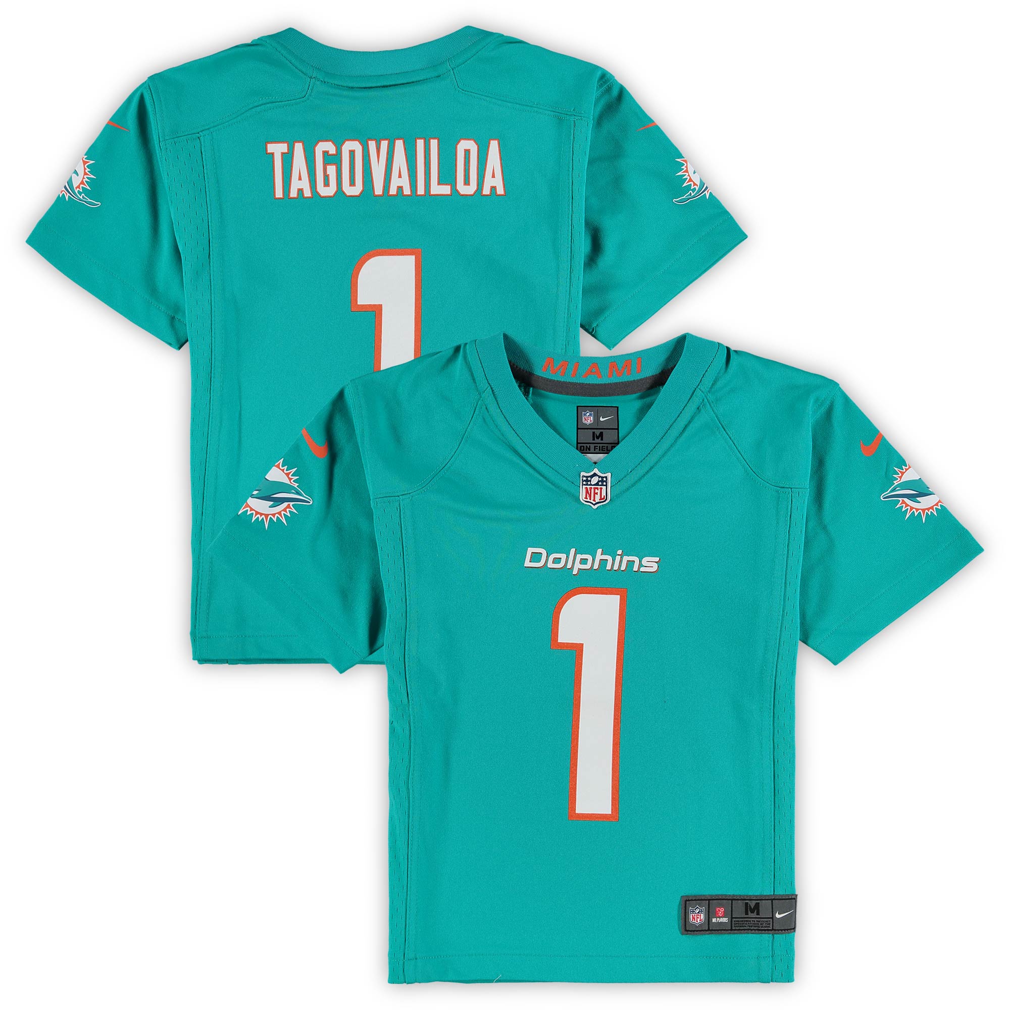 Preschool Miami Dolphins Tua Tagovailoa Aqua Game Jersey Js8433
