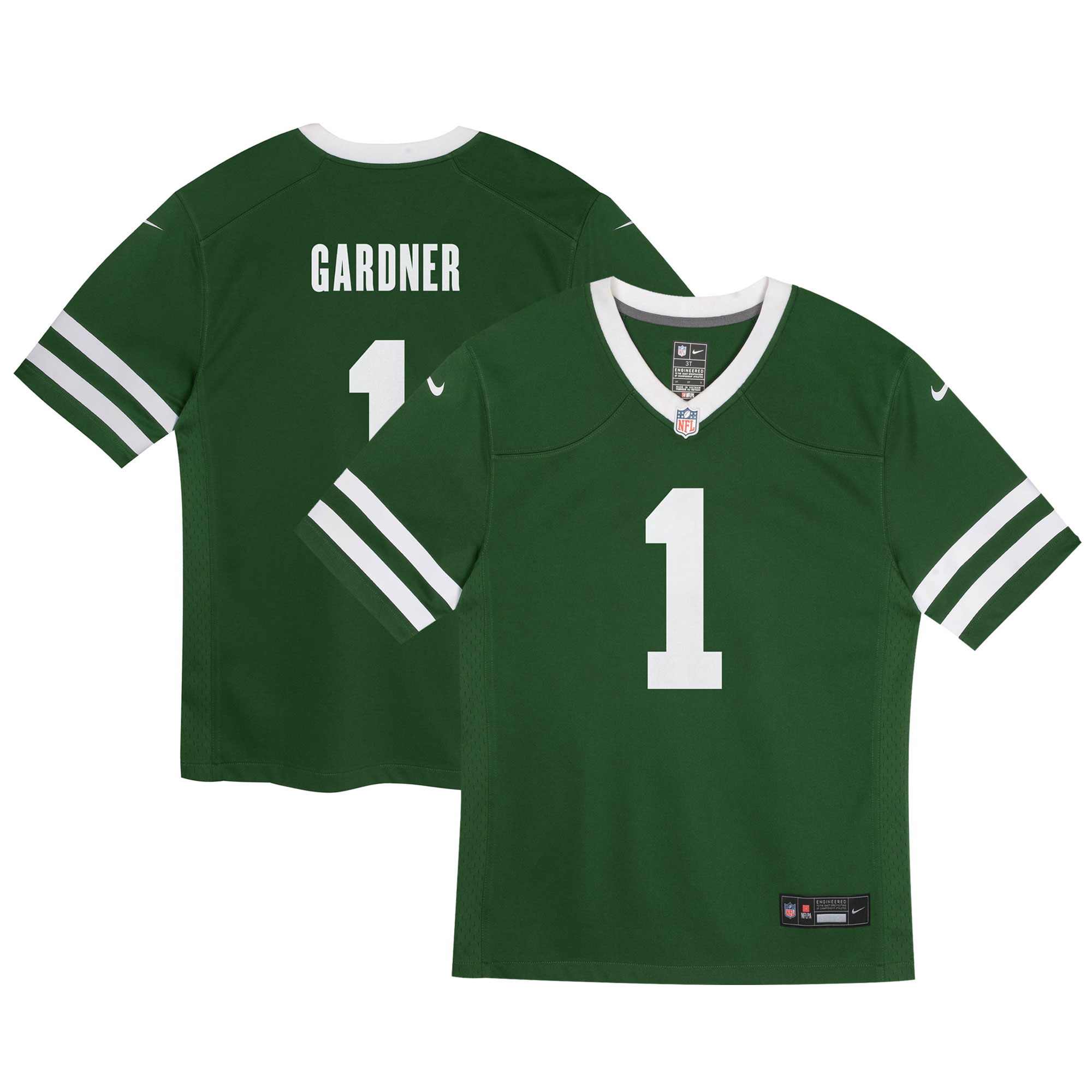 Preschool New York Jets Ahmad Sauce Gardner Legacy Green Game Jersey Js7397