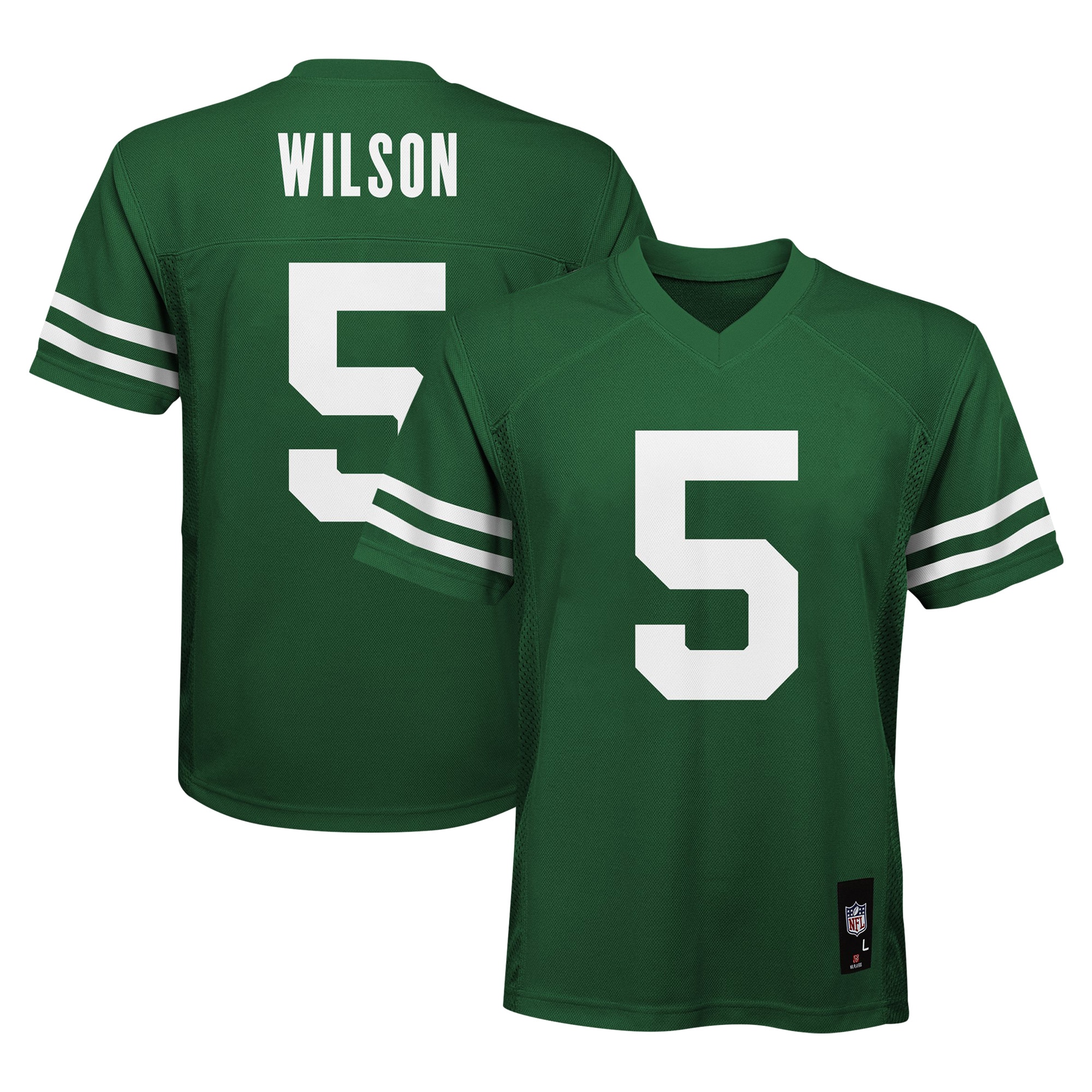 Preschool New York Jets Garrett Wilson Legend Green Player Jersey Js2688