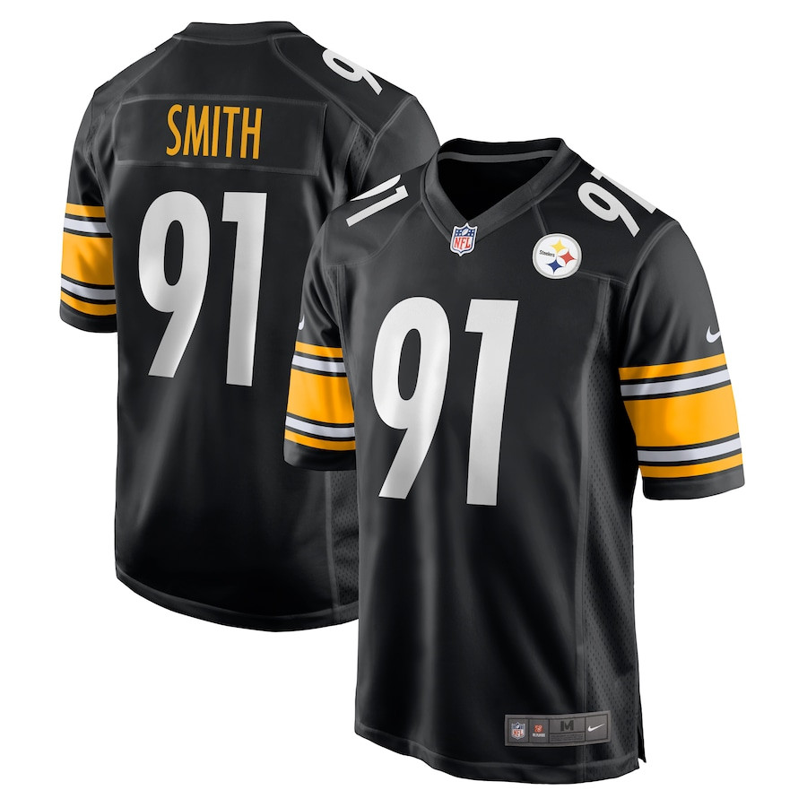 Preston Smith 91 Pittsburgh Steelers Game Men Jersey - Black Js5225