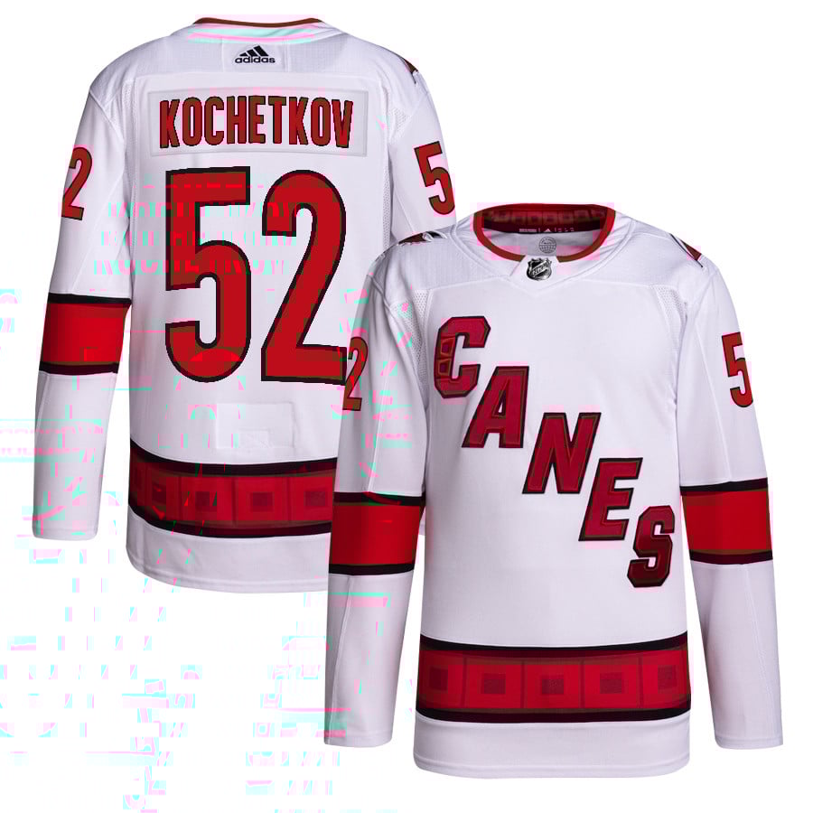Pyotr Kochetkov 52 Carolina Hurricanes Away Primegreen Jersey - Men, White