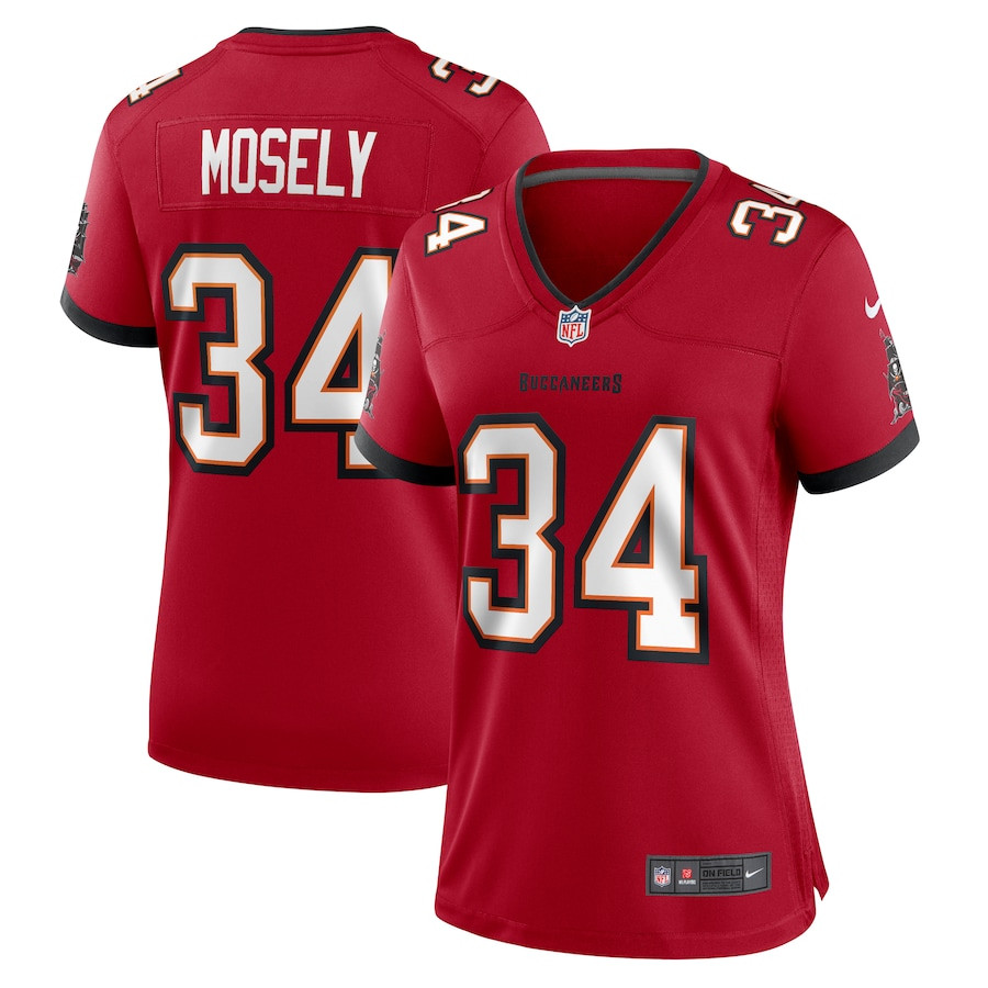 Quandre Mosely 34 Tampa Bay Buccaneers Women Game Jersey - Red Js3308