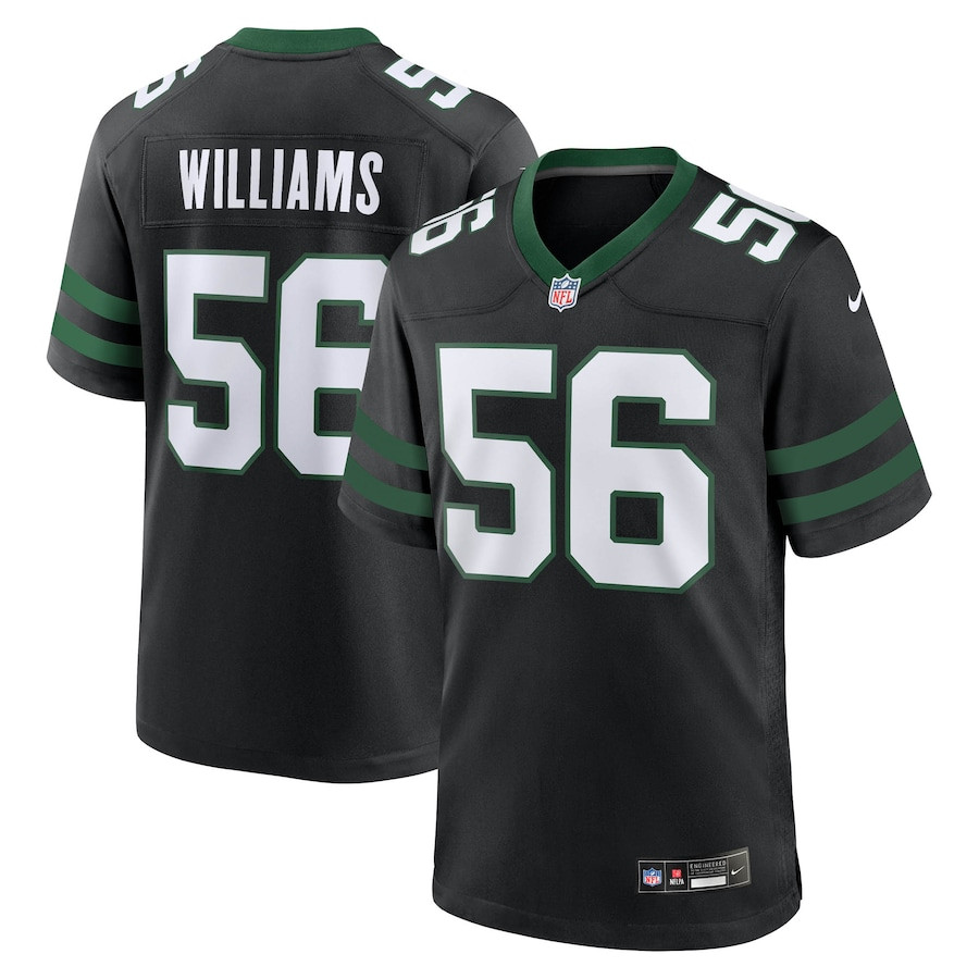 Quincy Williams 56 New York Jets Alternate Game Men Jersey - Legacy Black Js7829
