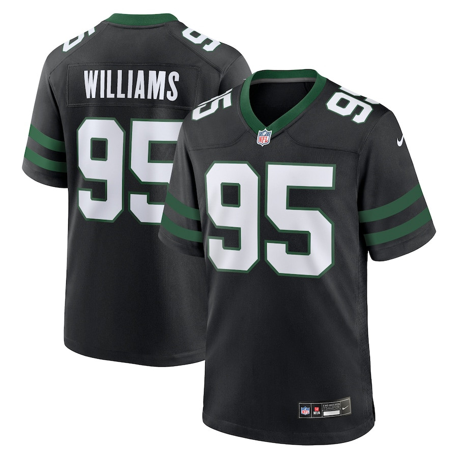 Quinnen Williams 95 New York Jets Alternate Game Men Jersey - Legacy Black Js6543