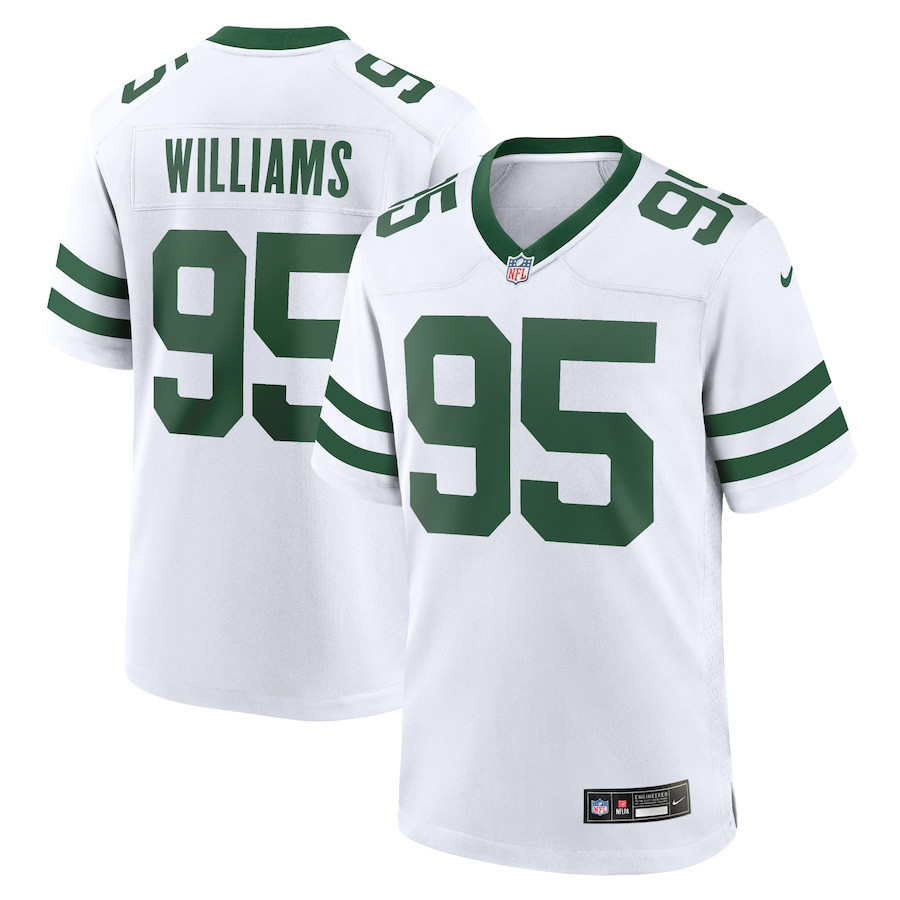 Quinnen Williams 95 New York Jets Game Jersey - Men, Legacy White Js5712