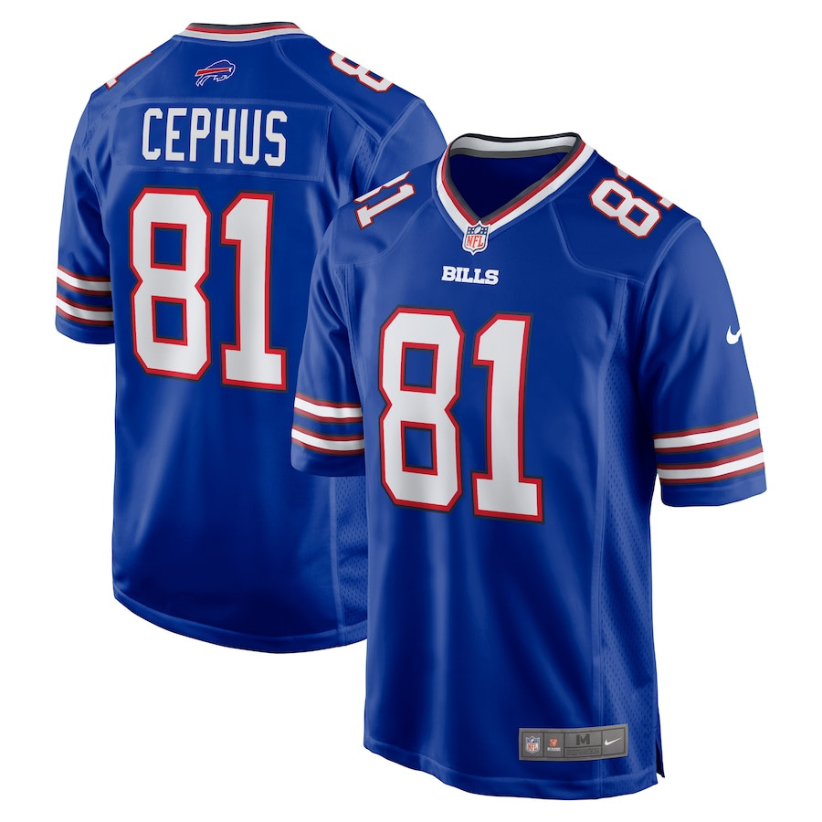 Quintez Cephus 72 Buffalo Bills Team Game Men Jersey - Royal Js2141