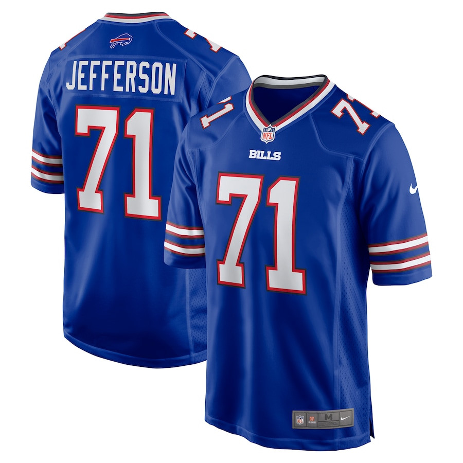 Quinton Jefferson 71 Buffalo Bills Game Men Jersey - Royal Js8730