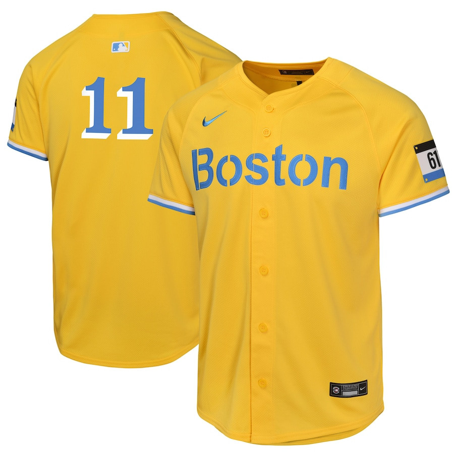 Rafael Devers 11 Boston Red Sox City Connect Limited Youth Jersey - Gold