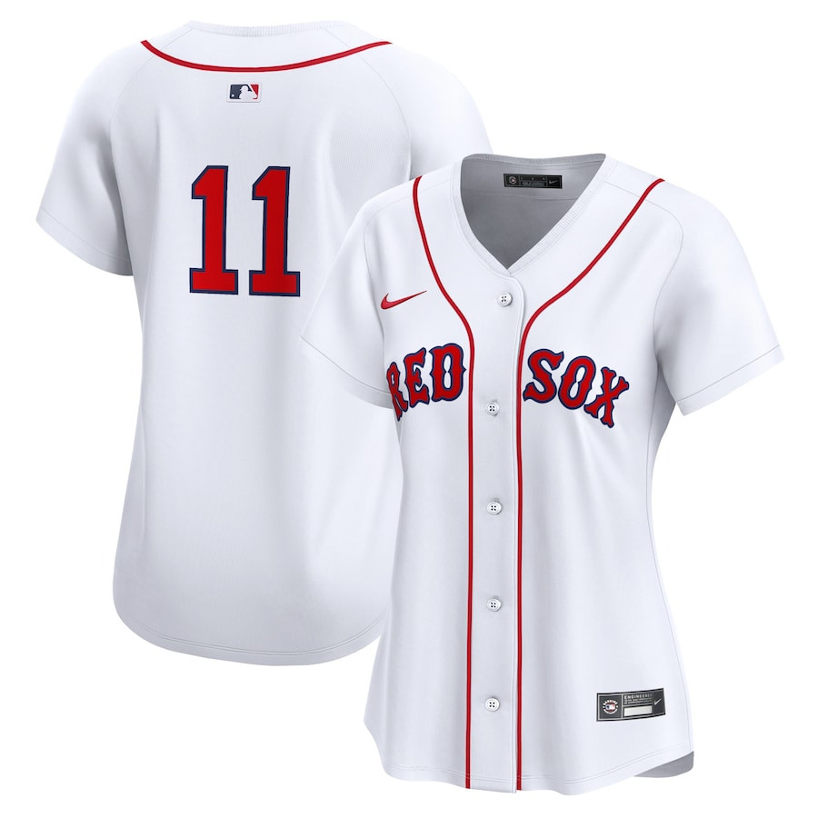 Rafael Devers 11 Boston Red Sox Women's Home Limited Player Jersey - White