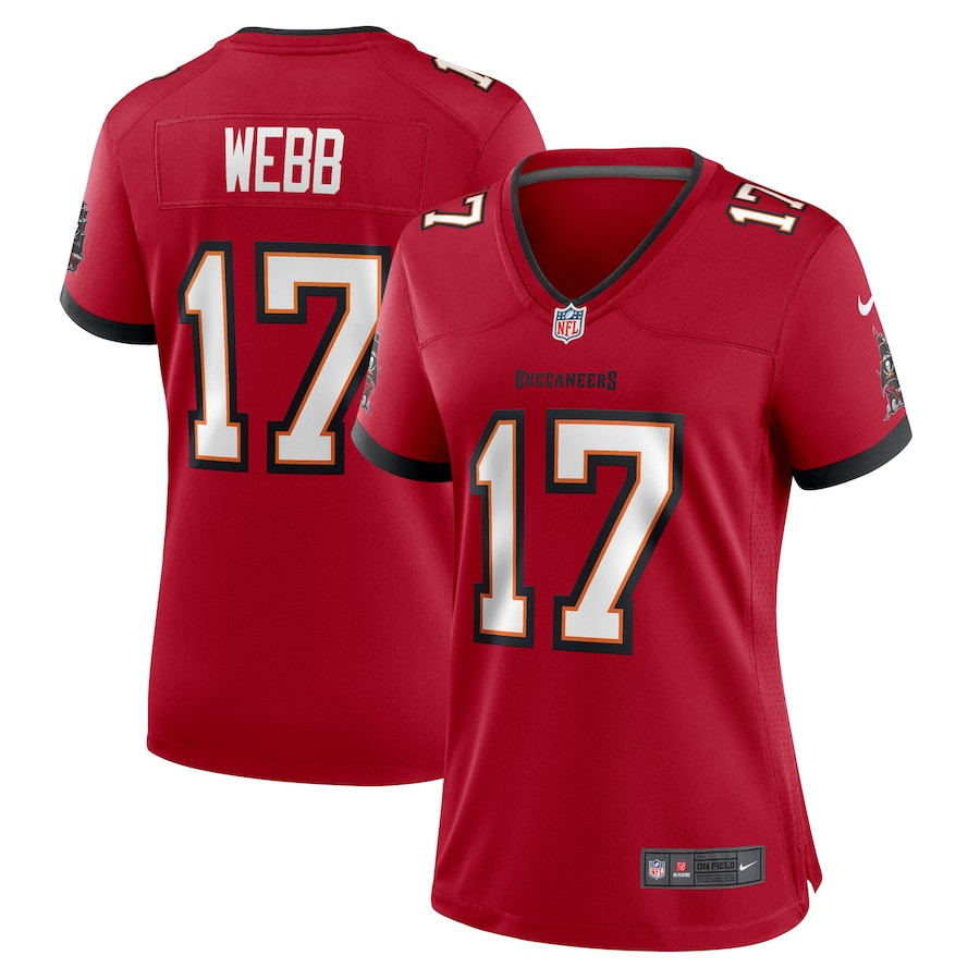Raleigh Webb 17 Tampa Bay Buccaneers Women Game Jersey - Red Js1865