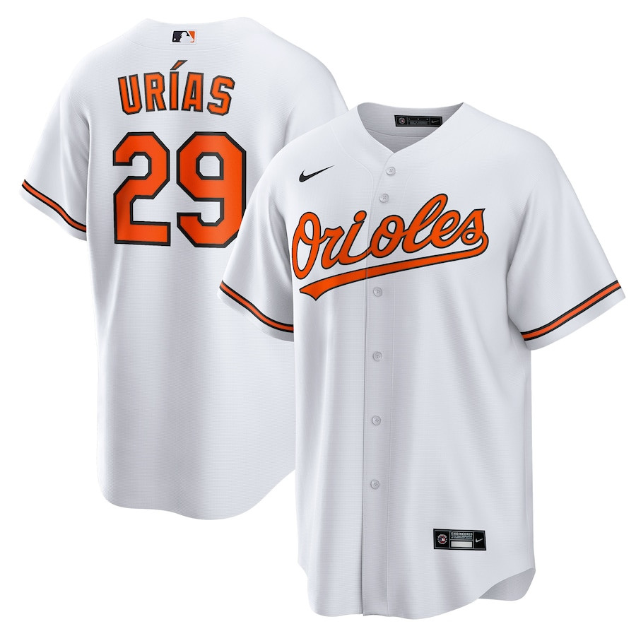 Ram?n Ur?as 29 Baltimore Orioles Home Men Jersey - White