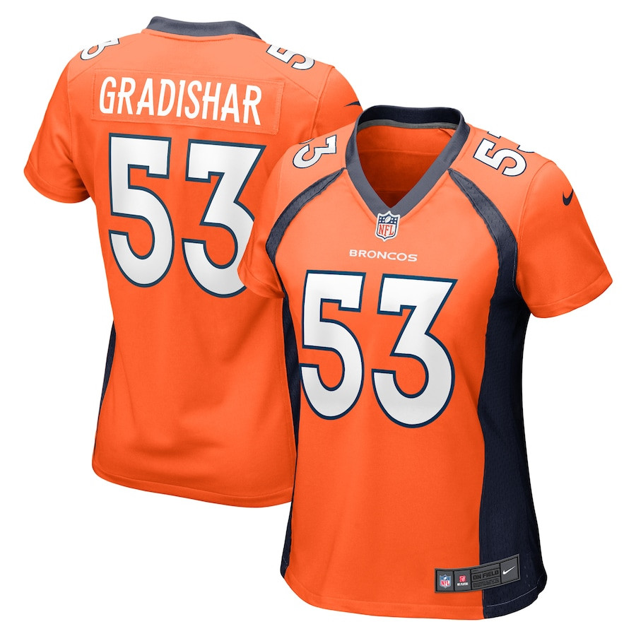 Randy Gradishar 53 Denver Broncos Women Retired Player Game Jersey - Orange Js8339