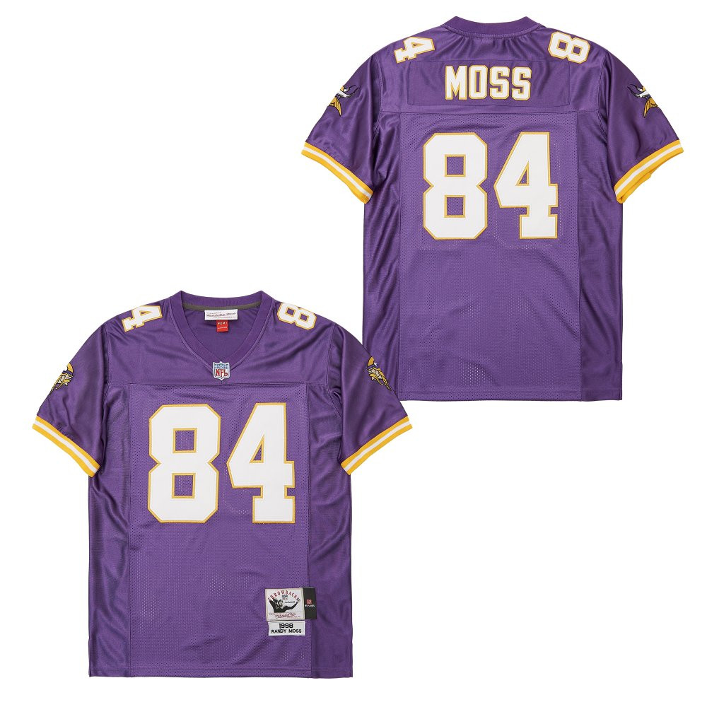 Randy Moss 84 Minnesota Vikings Throwback Men Jersey - Purple Js8040