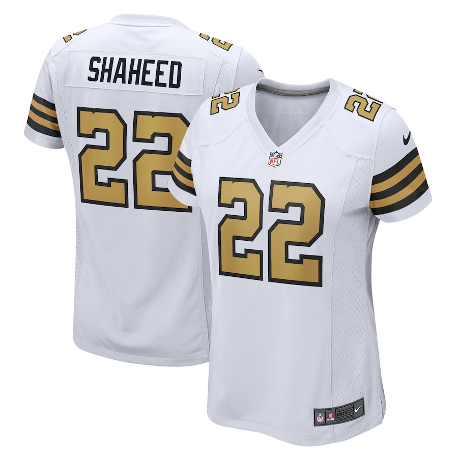 Rashid Shaheed 22 New Orleans Saints Women Alternate Game Jersey - White Js2944