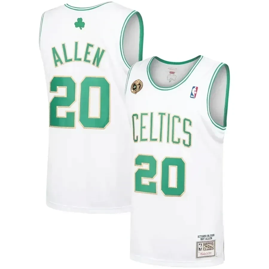 Ray Allen Boston Celtics Mitchell & Ness 2008-09 Hardwood Classics Jersey - White