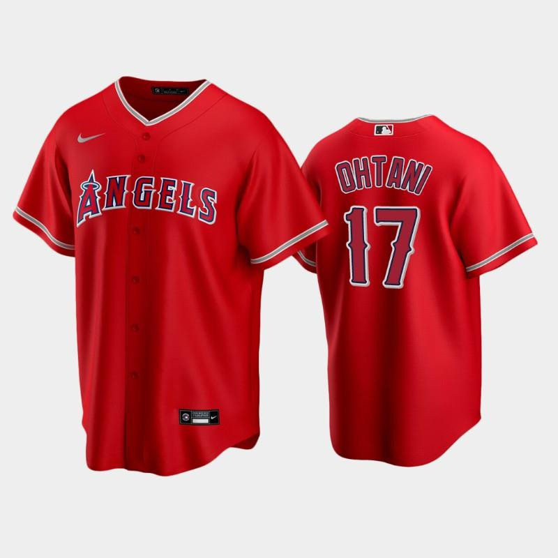 Red Los Angeles Angels Alternate 17 Shohei Ohtani Jersey