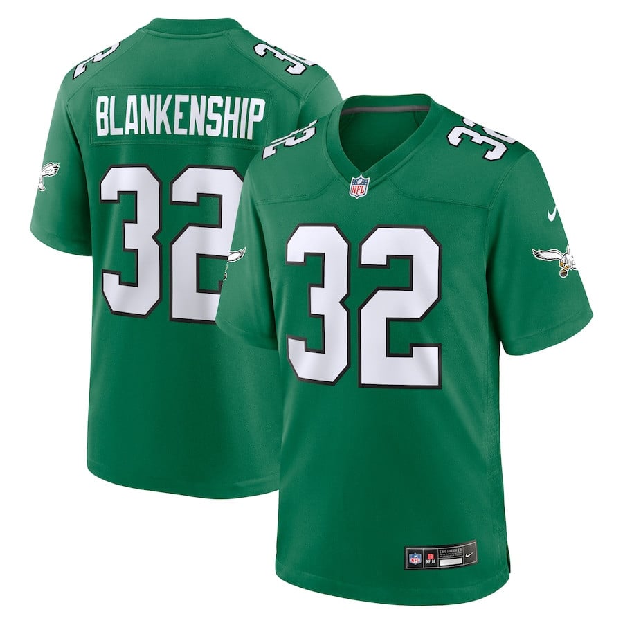 Reed Blankenship 32 Philadelphia Eagles Alternate Game Men Jersey - Kelly Green Js4024