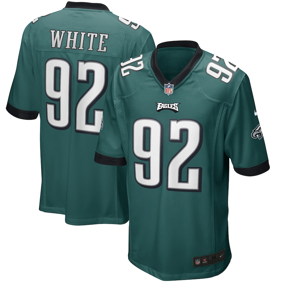 Reggie White 92 Philadelphia Eagles Men Game Retired Jersey - Midnight Green Js6097
