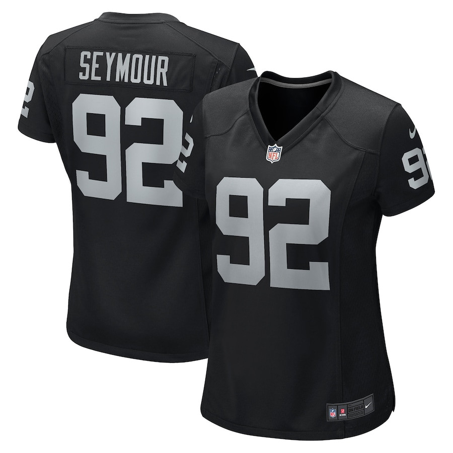 Richard Seymour 92 Las Vegas Raiders Women Retired Game Jersey - Black Js1376