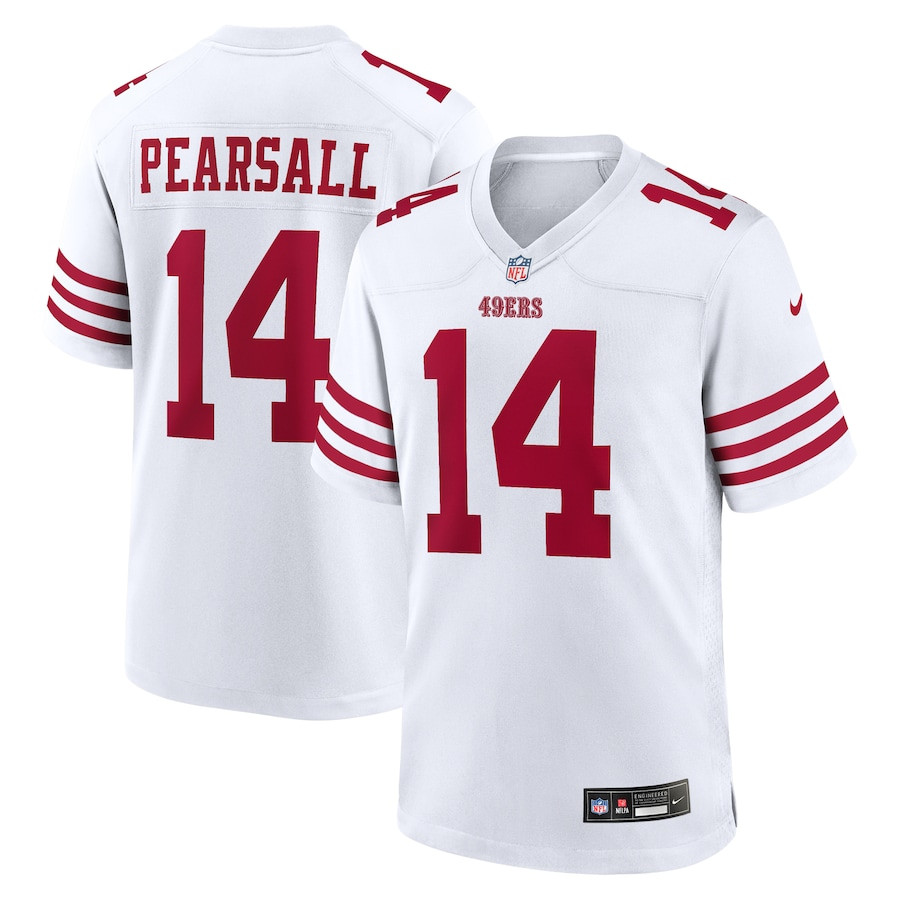 Ricky Pearsall 14 San Francisco 49ers White Game Men Jersey - White Js9034