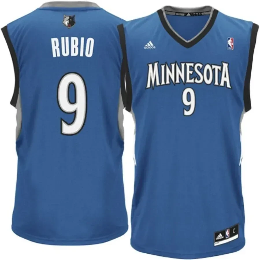 Ricky Rubio Minnesota Timberwolves Road Jersey - Slate Blue