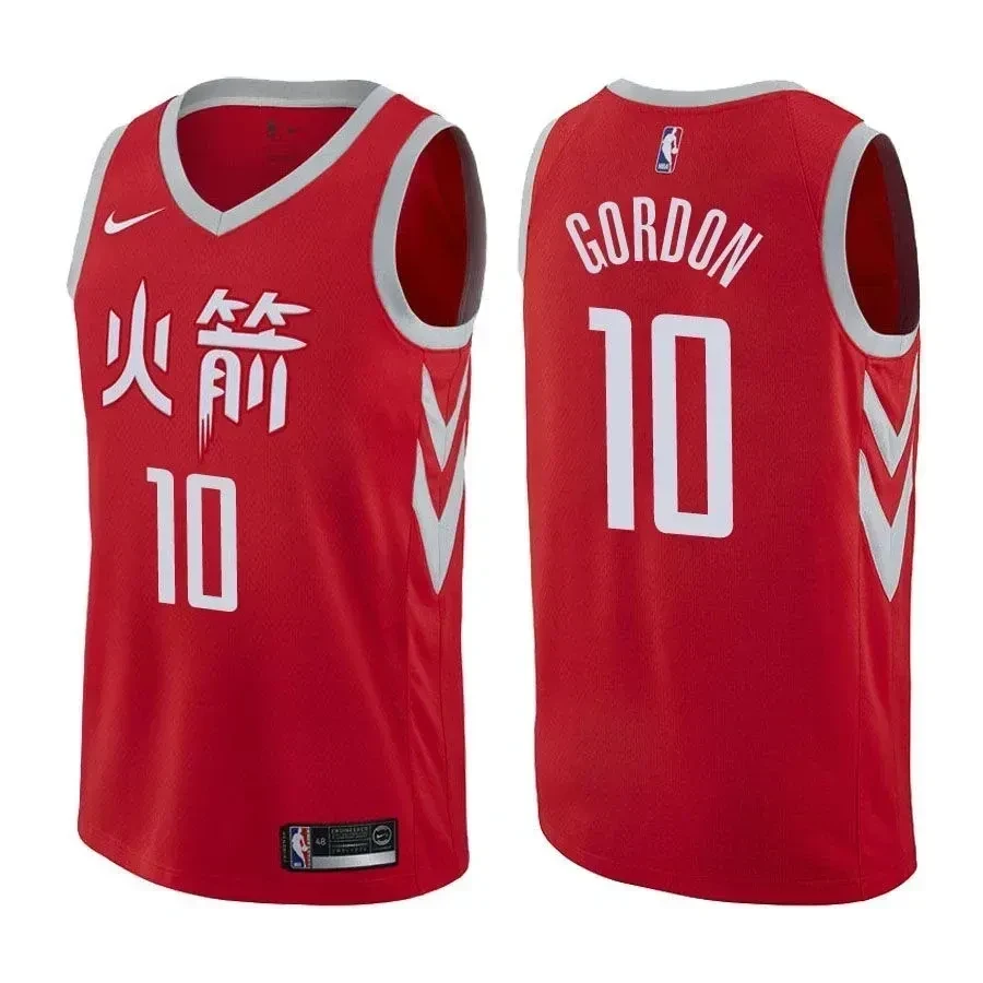 Rockets Male Eric Gordon 10 City Edition Red Jersey