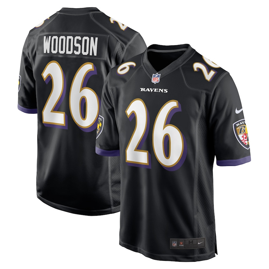 Rod Woodson 26 Baltimore Ravens Men Retired Jersey - Black Js7570