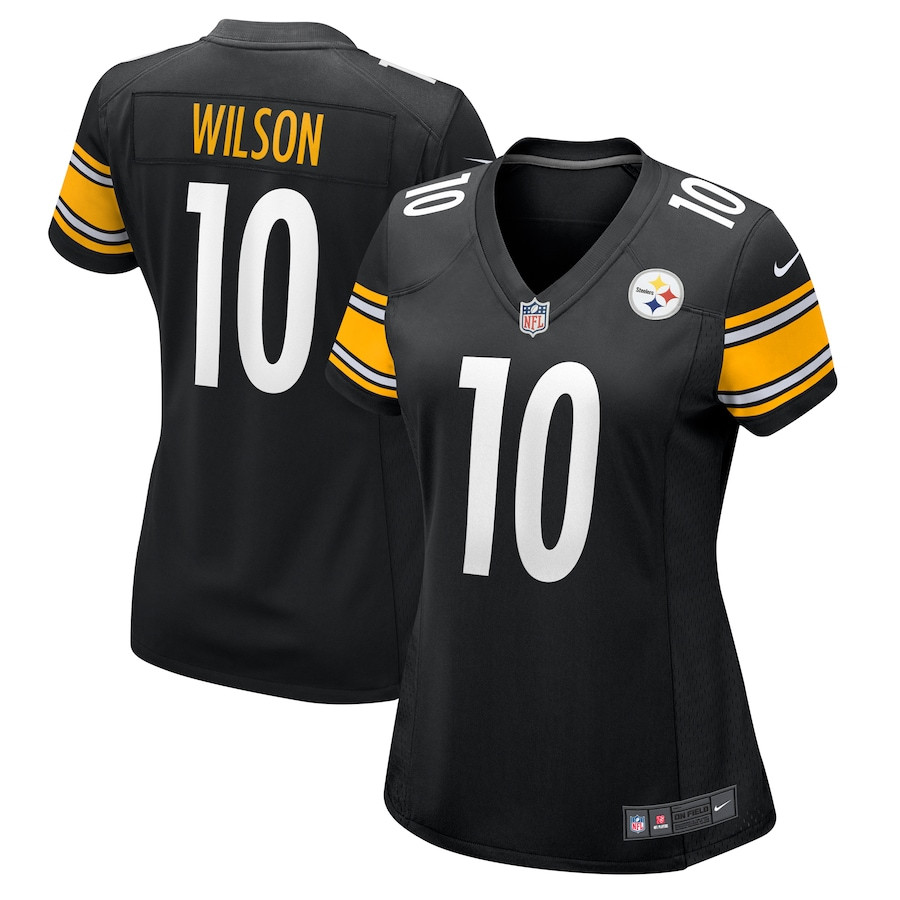Roman Wilson 10 Pittsburgh Steelers Women's Game Jersey - Black Js8810