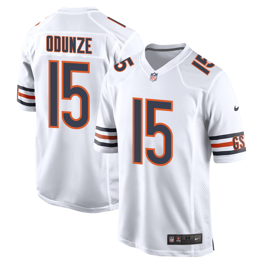 Rome Odunze 15 Chicago Bears 2024 Nfl Draft First Round Pick Player Game Men Jersey - White Js7078