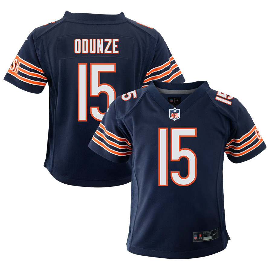 Rome Odunze 15 Chicago Bears 2024 Nfl Draft First Round Pick Player Game Youth Jersey - Navy Js8181