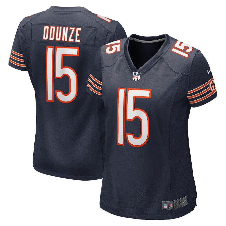 Rome Odunze 15 Chicago Bears Women's Game Jersey - Navy Js2689