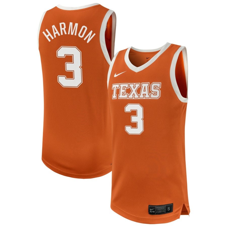 Rori Harmon 3 Texas Longhorns Unisex Nil Women's Basketball Jersey - Texas Orange