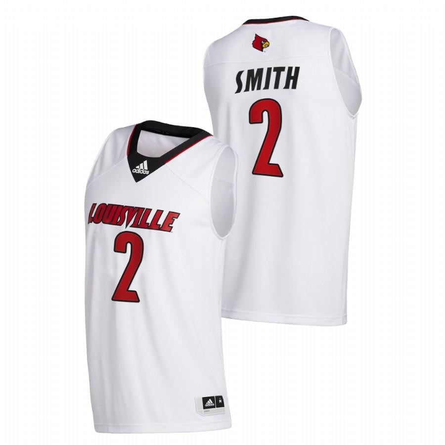 Russ Smith 2 White Louisville Cardinals College Basketball Retired Number Jersey