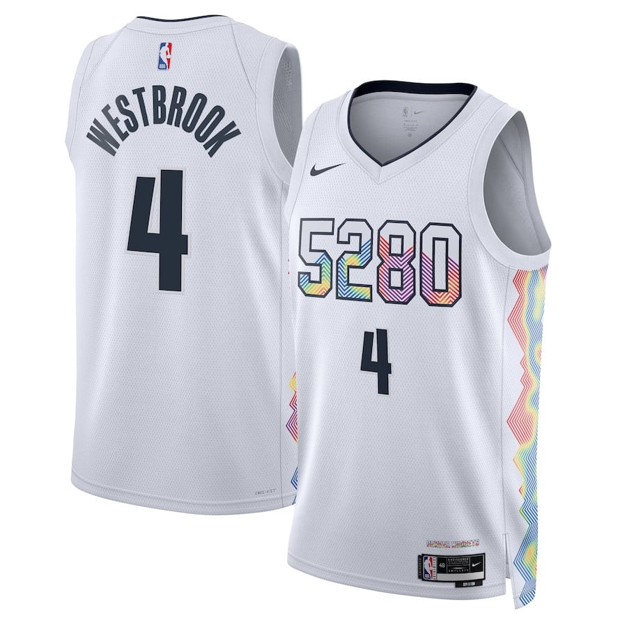 Russell Westbrook 4 Denver Nuggets Unisex 2024/25 Swingman Player Jersey - City Edition - White