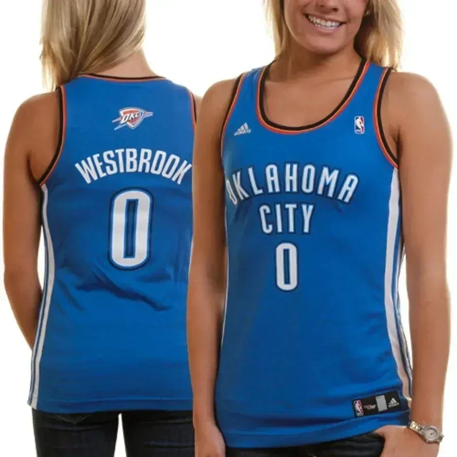 Russell Westbrook Oklahoma City Thunder Women's Fashion Jersey - Royal Blue