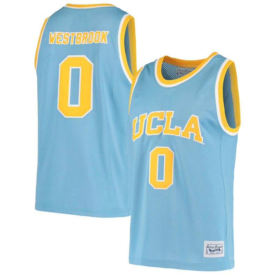 Russell Westbrook Ucla Bruins Original Retro Basketball Jersey - Blue