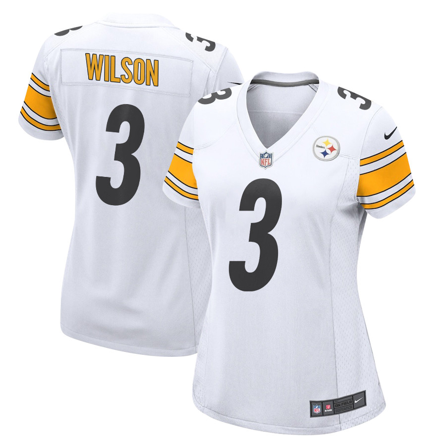 Russell Wilson 3 Pittsburgh Steelers Game Women Jersey - White Js3531