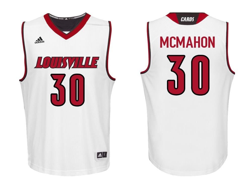 Ryan Mcmahon 30 White College Basketball Louisville Cardinals Jersey